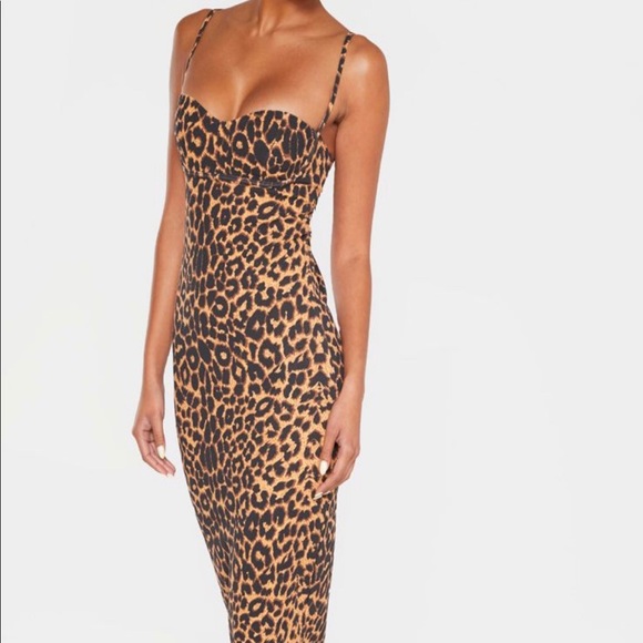 PrettyLittleThing Dresses & Skirts - Leopard Print Midi Dress